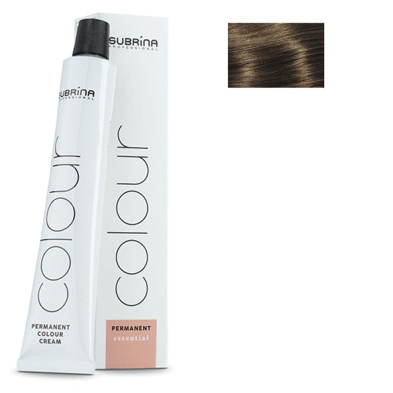 Vopsea de par permanenta Subrina Professional Essential Colour 6/8, Blond Inchis Mat, 100ml