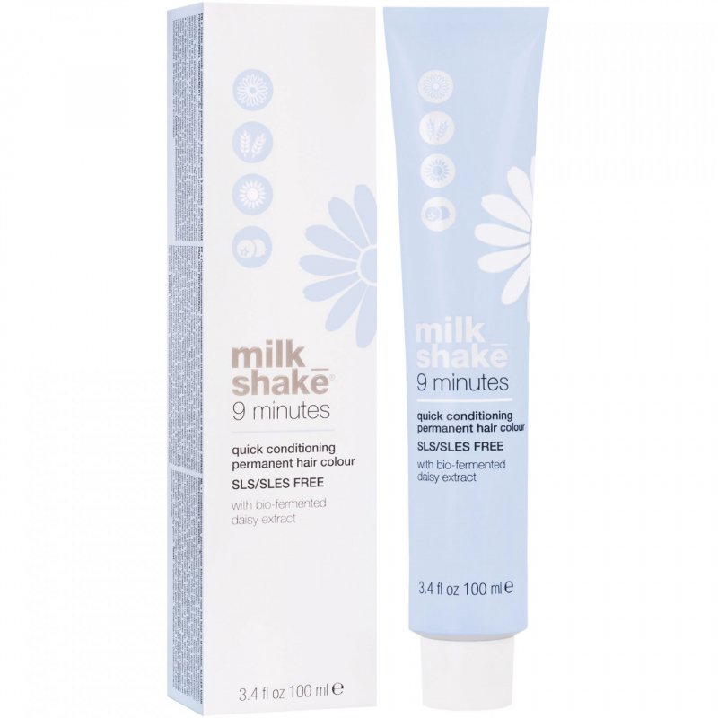 Vopsea permanenta rapida Milk Shake 9 Minutes 6.41, Blond Inchis Cupru Cenusiu, 100ml