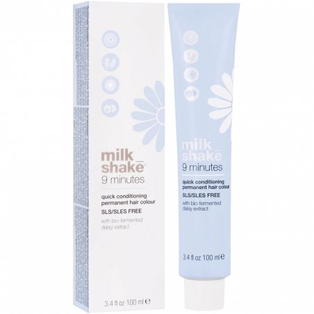 Vopsea permanenta rapida Milk Shake 9 Minutes 6.41, Blond Inchis Cupru Cenusiu, 100ml