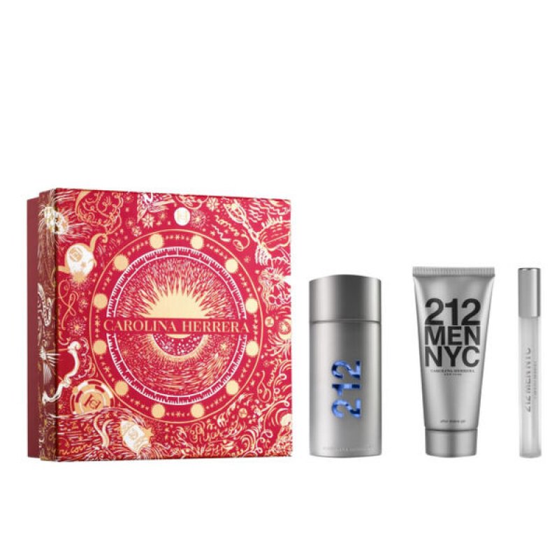 Set Carolina Herrera 212 Men, Barbati, Eau De Toilette 100ml Balsam after shave 100ml Eau De Toilette 10ml