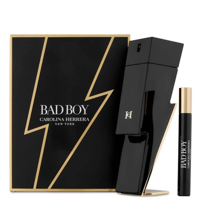 Set Carolina Herrera Bad Boy, Barbati, Eau De Toilette 100ml Eau De Toilette 10ml