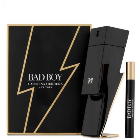 Set Carolina Herrera Bad Boy, Barbati, Eau De Toilette 100ml Eau De Toilette 10ml