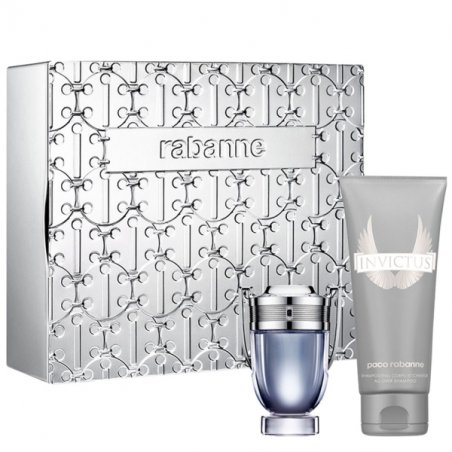 Set Paco Rabanne Invictus, Barbati, Eau De Toilette 50ml Gel De Dus 100ml