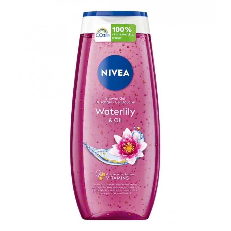 NIVEA Waterlily & Oil Shower Gel 250ml pH Neutral with Nourishing Oil Beads