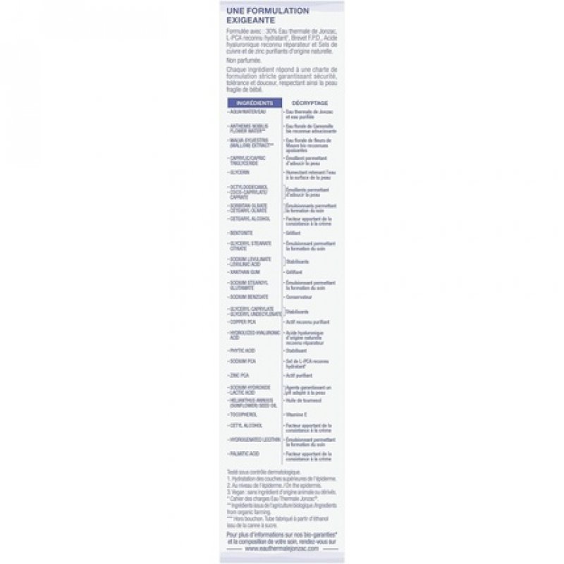 EAU THERMALE JONZAC Baby Dermo-Repairing Face and Body Cream 40ml