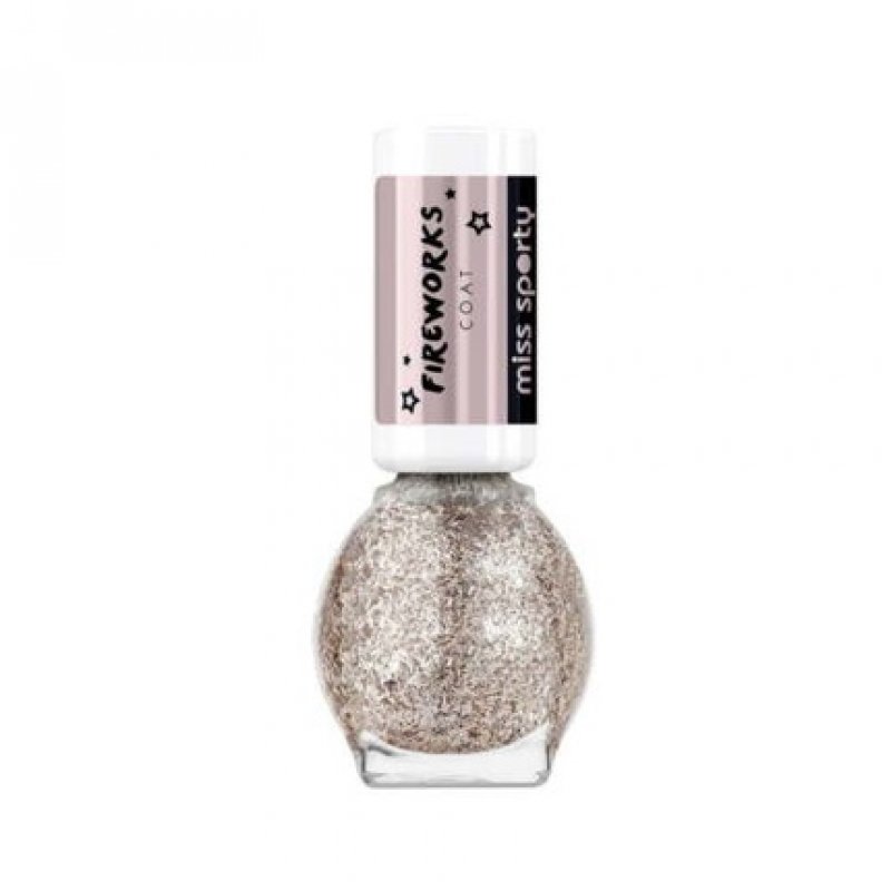 Miss Sporty Fireworks Coat Nail Polish with Gold Flakes