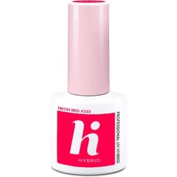 Hi Hybrid 233 Bright Neon Red UV Gel Nail Polish 5ml