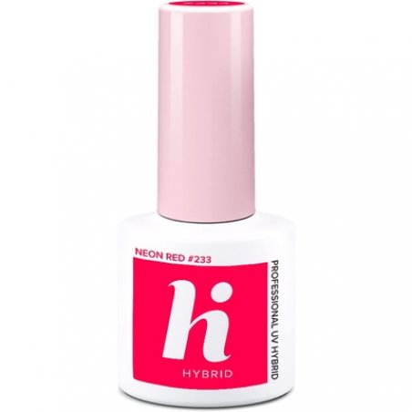 Hi Hybrid 233 Bright Neon Red UV Gel Nail Polish 5ml