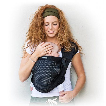 Minimonkey Mini Sling Écharpe porte-bébé Tissu Noir