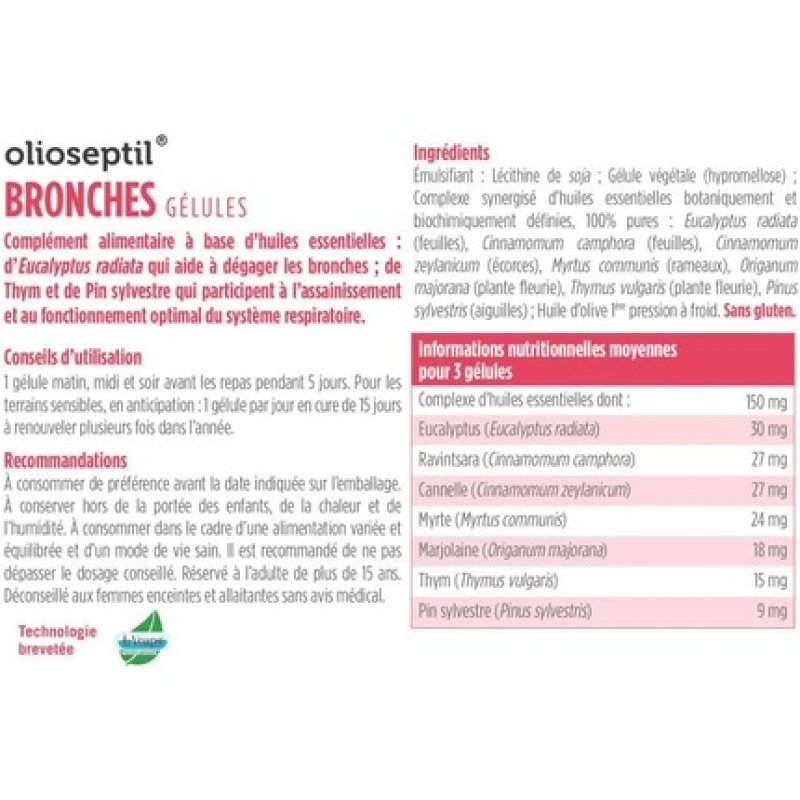 Olioseptil Bronchus 15 Capsules