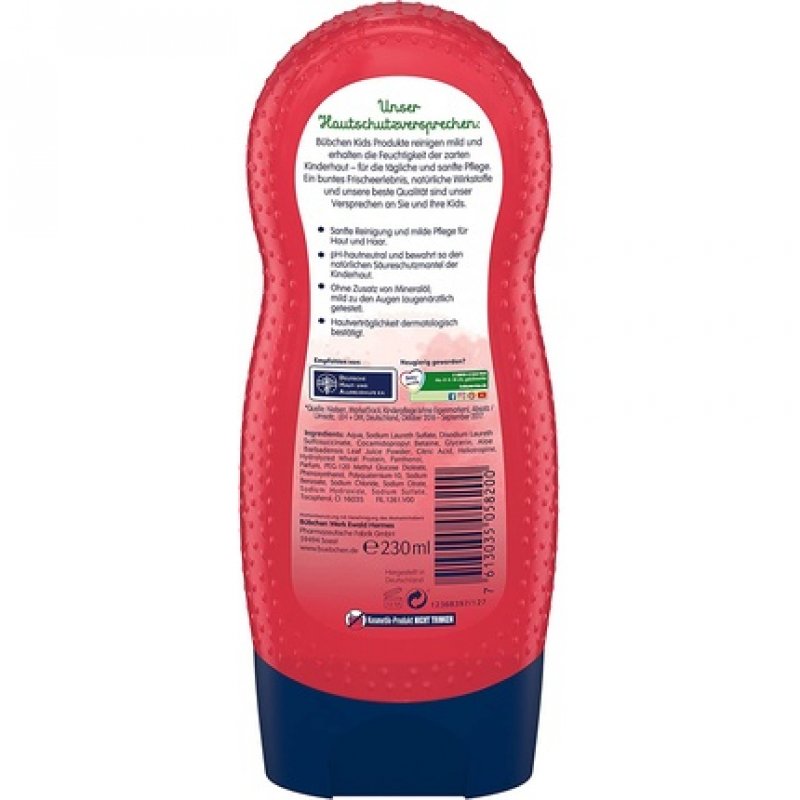 Bübchen Kids Raspberry Fun Shampoo and Shower 230ml