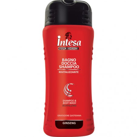 Intesa pour Homme Daily Invigorating Shampoo Shower Gel and Bath Hydration Ginseng 500ml