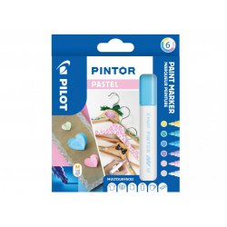 Pilot - Pintor Marker Fine Pastel Mix 6 colors (Medium Tip)