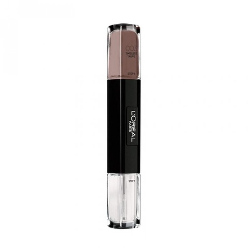 L'Oréal Paris Infallible Nail Polish 2 in 1 Top Coat and Base Coat in Gray-Brown 10ml