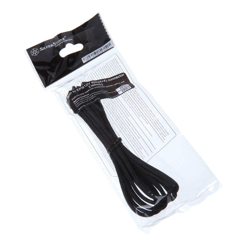Silverstone 8-Pin-EPS auf 4+4-Pin-ATX/EPS - 300mm noir