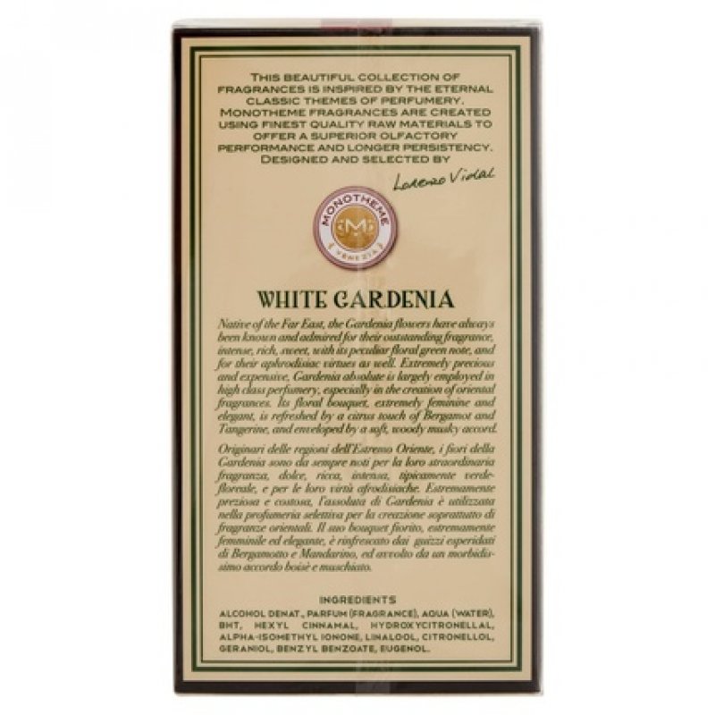 Monotheme White Gardenia for Women Eau de Toilette 100ml