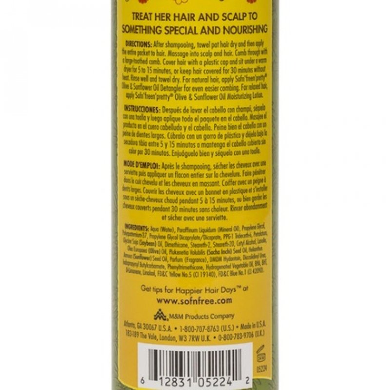Sofn'Free n'Pretty Olive & Sunflower Oil CombEasy Conditioning Treatment 12 oz
