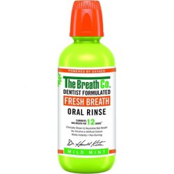 The Breath Co Fresh Breath Oral Rinse Dentist Formulated Alcohol-Free Mouthwash 500ml Mild Mint Flavor