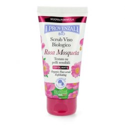 I Provençali Organic Face Scrub with Pink Musk and Wild Rose 75ml
