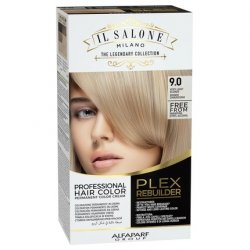 Il Salone Milano Plex Rebuilder Permanent Hair Color Cream 9.0 Very Light Blonde Professional Hair Dye Kit