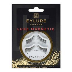 EYLURE London LUXE MAGNETIC LASHES Heart Accent FAUX MINK Eyelashes BNIB