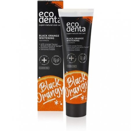 Ecodenta Orange Charcoal Toothpaste Fluoride Free Whitening Toothpaste Charcoal Natural Toothpaste Flavor Black