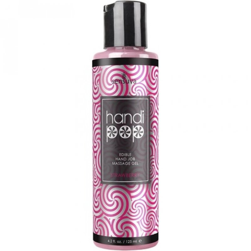 Sensuva Handipop Strawberry Massage Gel 125ml