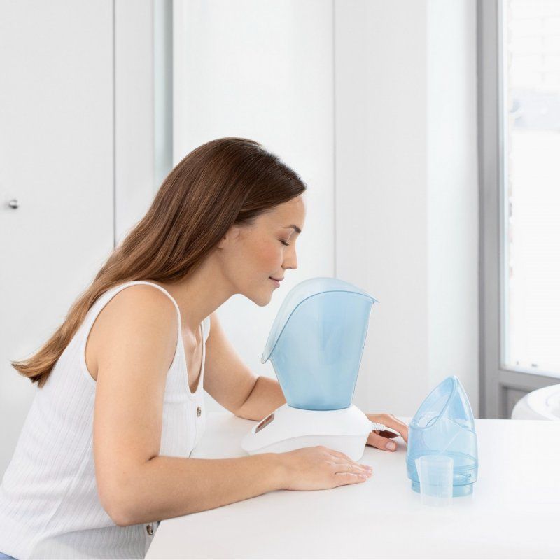 Medisana DS 400 sauna facial Bleu, Blanc