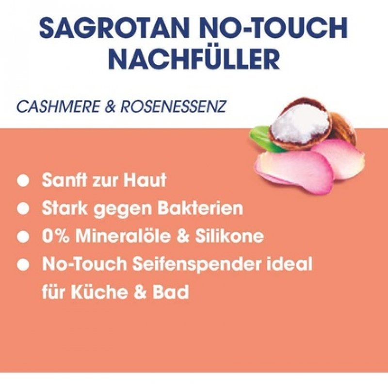 Sagrotan No Touch Cashmere and Rose Liquid Soap 250ml