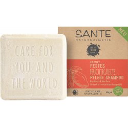 SANTE Naturkosmetik Solid Shampoo for Dry Hair with Organic Aloe Vera and Mango 60g