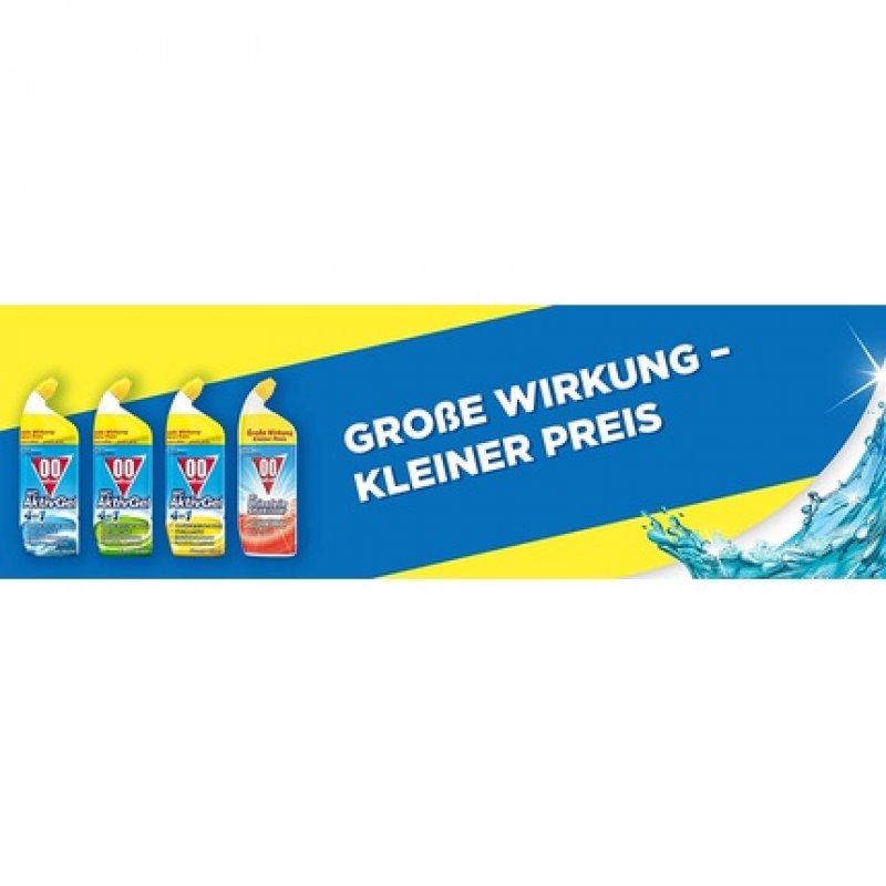 WC AktivGel 4in1 Liquid Toilet Cleaner Cool Arctic 750ml