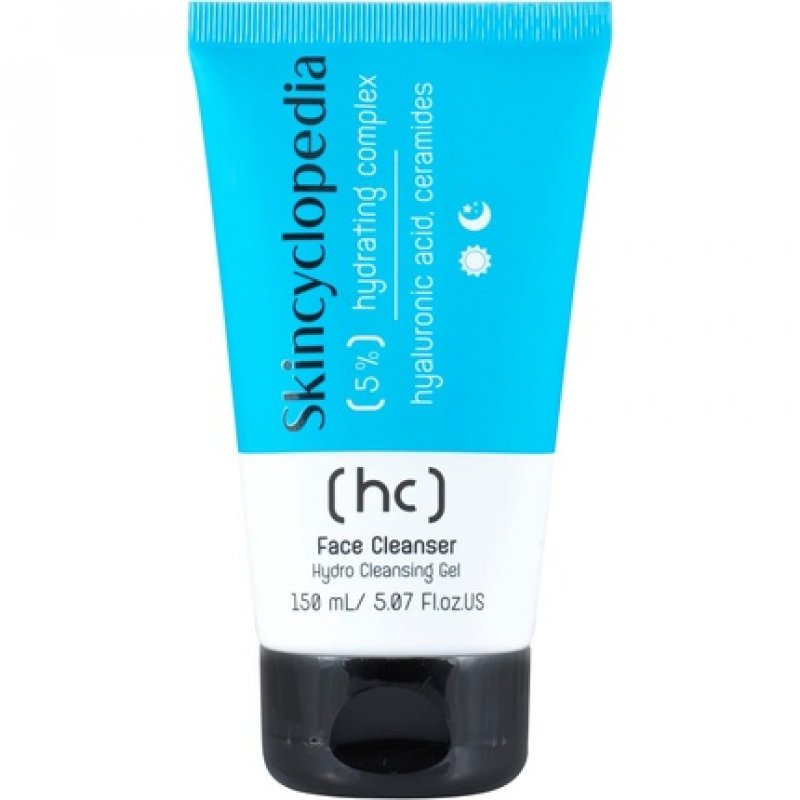 Skincyclopedia Hydrating Face Wash for Dry Skin with 5% Hyaluronic Acid, Ceramides and Niacinamide 150ml