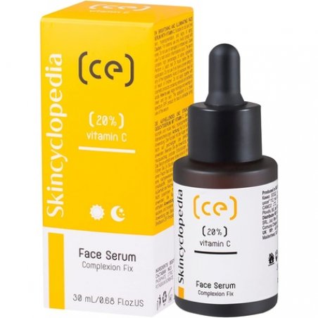 Skincyclopedia 20% Vitamin C Serum with Hyaluronic Acid Spot Treatment for Acne Prone Dry and Oily Skin Illuminating