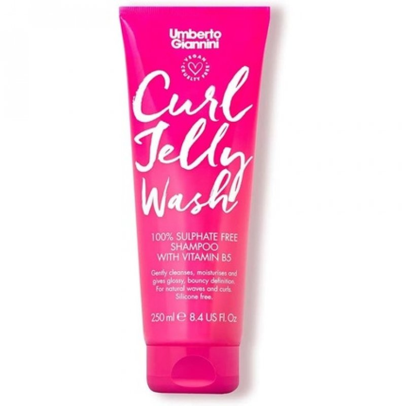 Umberto Giannini Curl Jelly Wash Vegan Cruelty Free Sulphate Free Shampoo for Curly or Wavy Hair 250ml