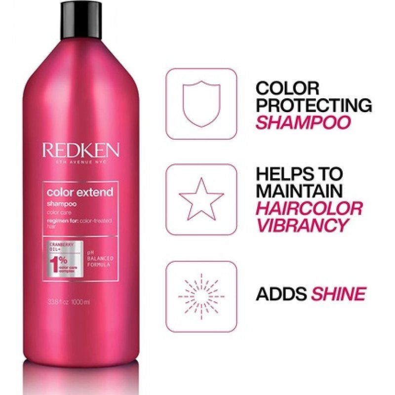 Redken Color Extend Shampoo Protection For Color-Treated Hair 1000ml 33.8 fl.oz.