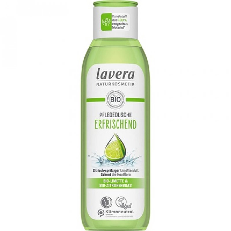 lavera Refreshing Care Shower Gel with Organic Lime and Organic Lemongrass 250ml
