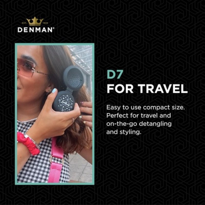 D7 Popper Brush Black Soft Touch Shell