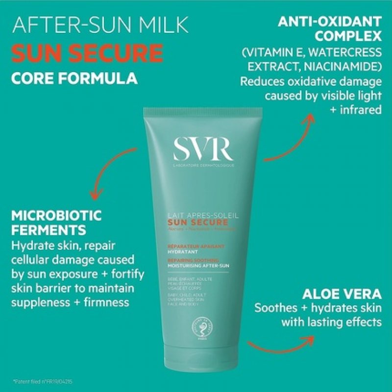 Svr Sun Secure Soothing Moisturizing Repairing After-Sun Milk 200ml