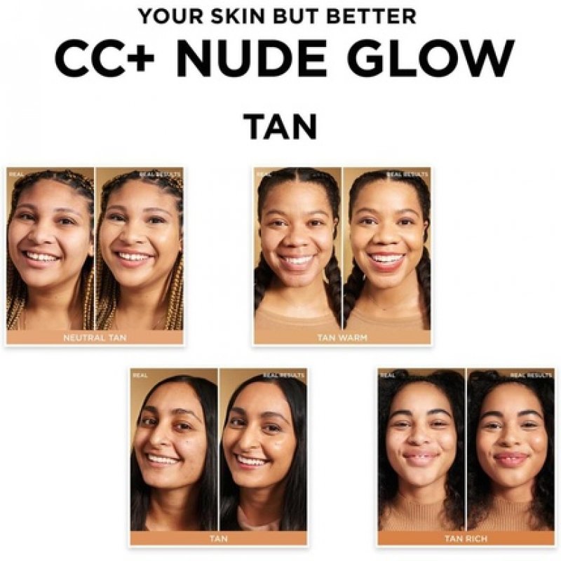 IT Cosmetics Your Skin But Better CC and Nude Glow Lightweight Medium Coverage Foundation and Glow Serum Neutral Tan 1g