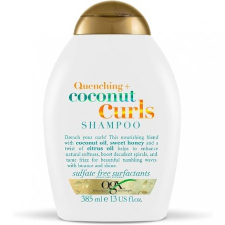 OGX Coconut Shampoo for Curly Hair 385ml Sulfate Free Surfactants