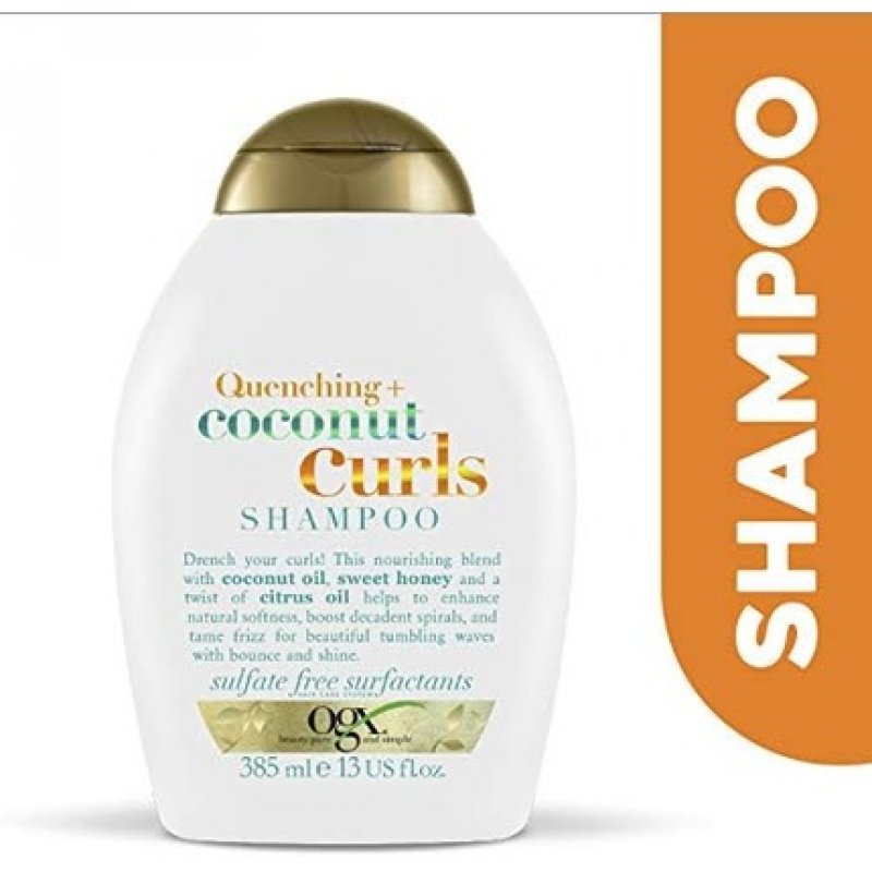 OGX Coconut Shampoo for Curly Hair 385ml Sulfate Free Surfactants