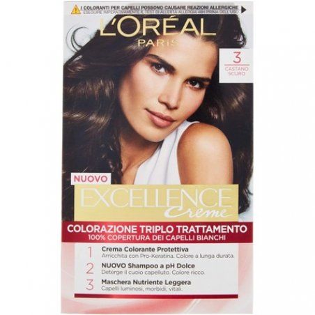L'Oréal Paris Excellence Cream Hair Dye Chestnut Dark N3