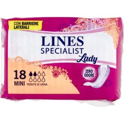 Lines Specialist Incontinence Mini Pads 18 Count