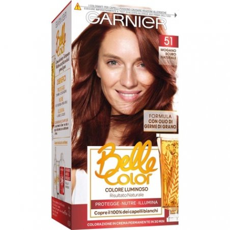 Belle Color 51 Dark Natural Mahogany Hair Dye