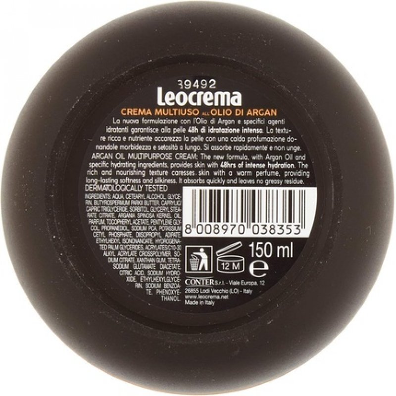 Leocrema Multi-Purpose Cream Face Body Hands with Argan Oil 150ml