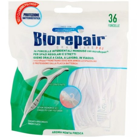 Biorepair Antibacterial Interdental Forks 36 Units