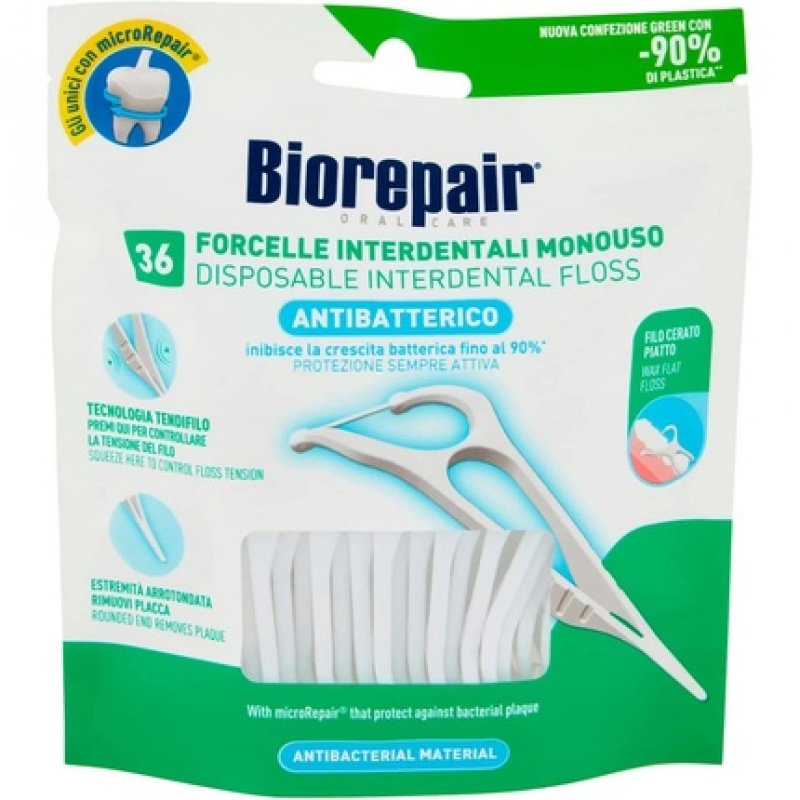Biorepair Antibacterial Interdental Forks 36 Units