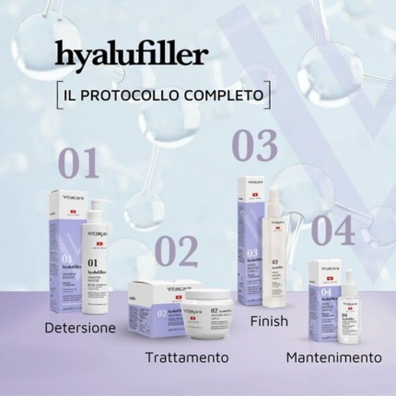 Vitalcare Hyalufiller Booster Spray Moisturizing and Volumizing with Hyaluronic Acid for All Hair Types 50ml