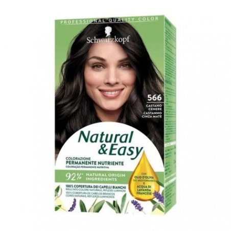 SCHWARZKOPF Natural & Easy Permanent Hair Dye N 566 Ash Brown