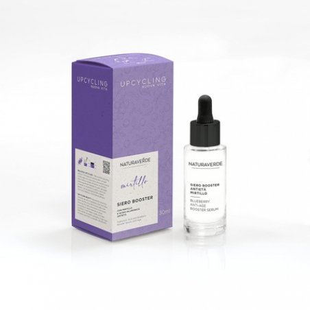 Naturaverde Face Serum Booster Upcycling Cranberry with Cranberry Extract, Vitamin C and Hyaluronic Acid 30ml